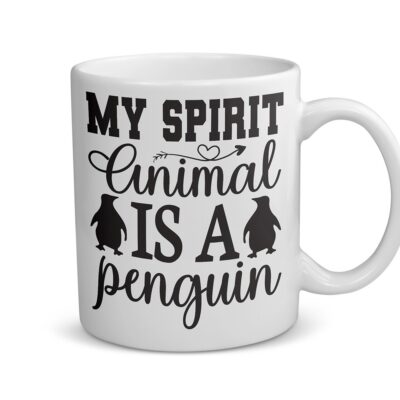 Funny "My Spirit Animal Is A Penguin" Mug