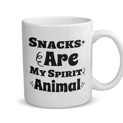 Funny "Snacks Are My Spirit Animal" Mug