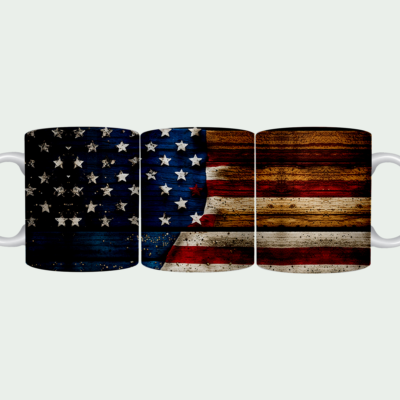 Distressed American Flag Mug