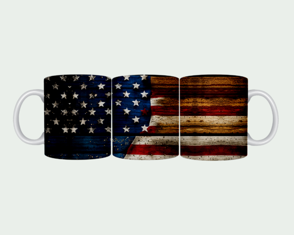 Distressed American Flag Mug