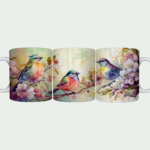 Water Color Birds Mug