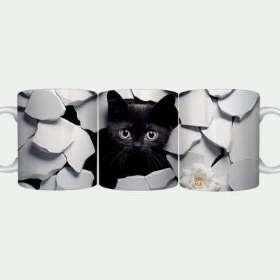 Breakthrough Black Cat Mug