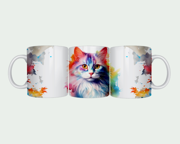 Water Color Cat Mug