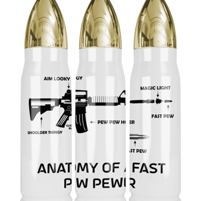 M16 Anatomy Of A Pew 17 oz Bullet Tumbler