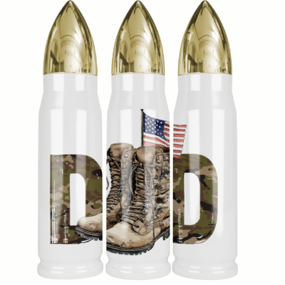 Military Dad 17 oz Bullet Tumbler