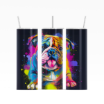 Rainbow Bulldog Tumbler