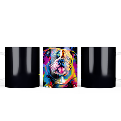 Rainbow Bulldog Mug