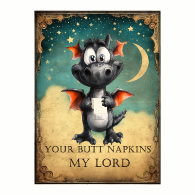 Your Butt Napkins Dragon