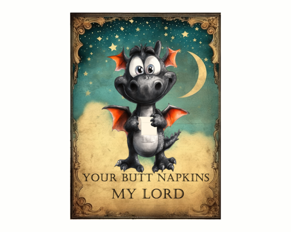 Your Butt Napkins Dragon